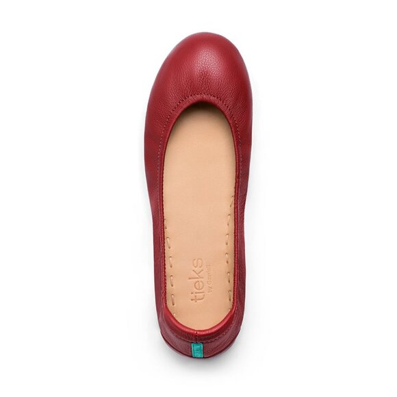 Tieks Cardinal Red Ballet Flats Comfortable Durable Foldable Lightweight Quality - Picture 1 of 12